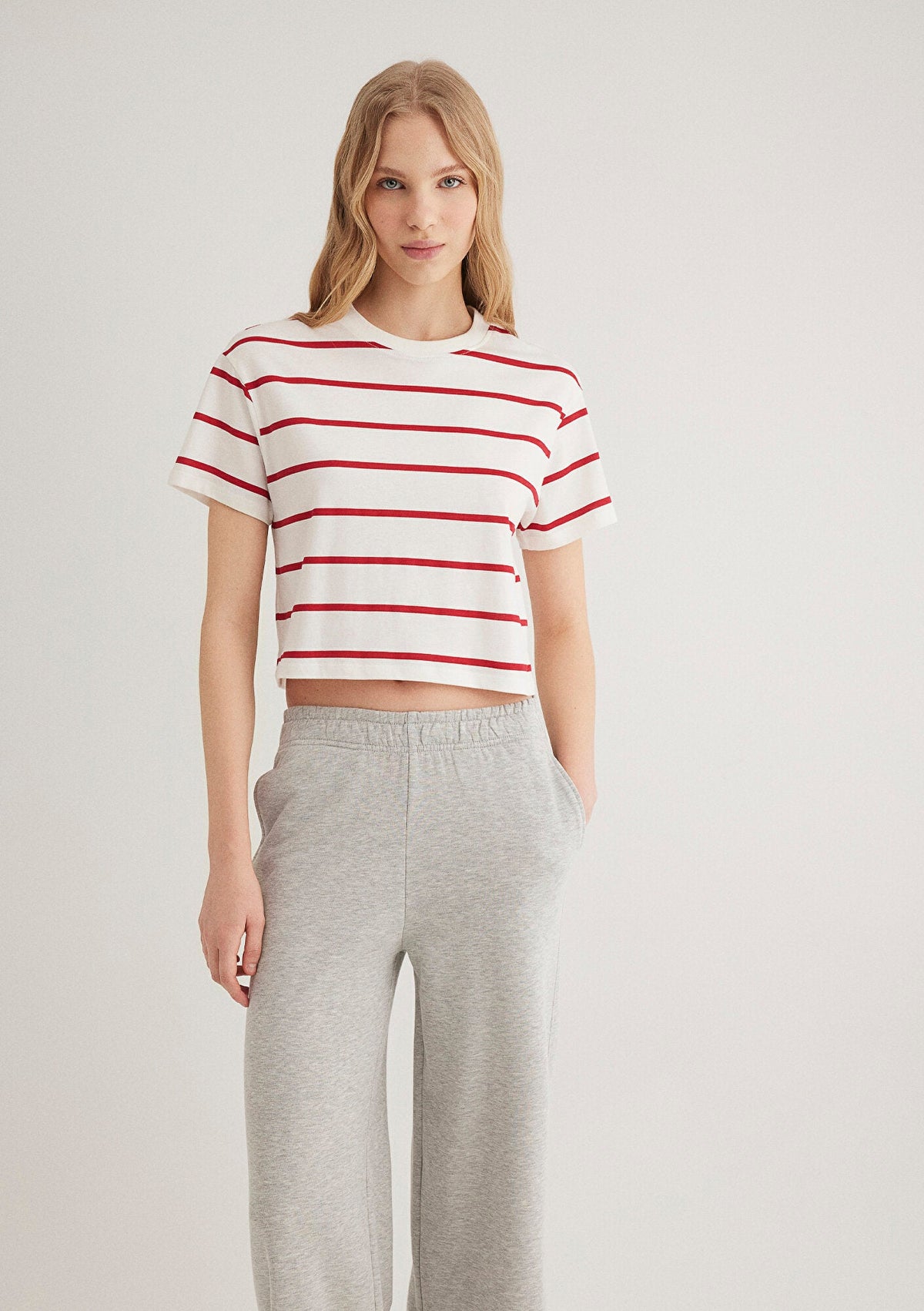 Red Crew Neck T-Shirt