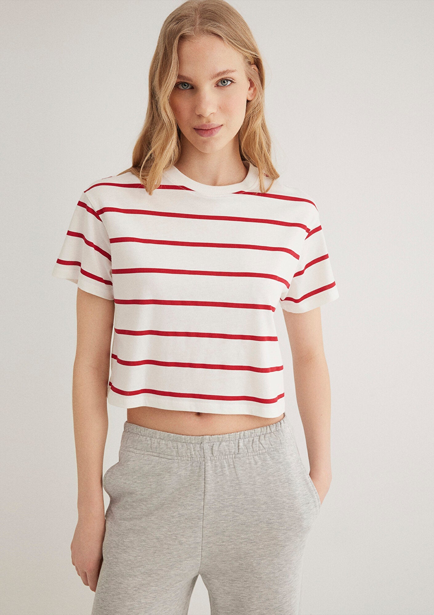 Red Crew Neck T-Shirt