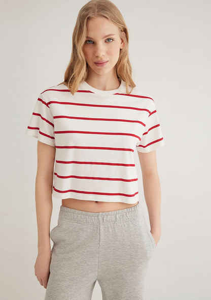 Red Crew Neck T-Shirt