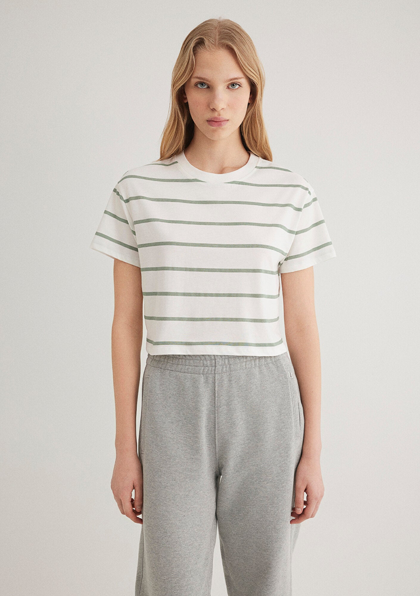 Green Crew Neck T-Shirt