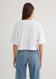 White Basic Crop T-Shirt