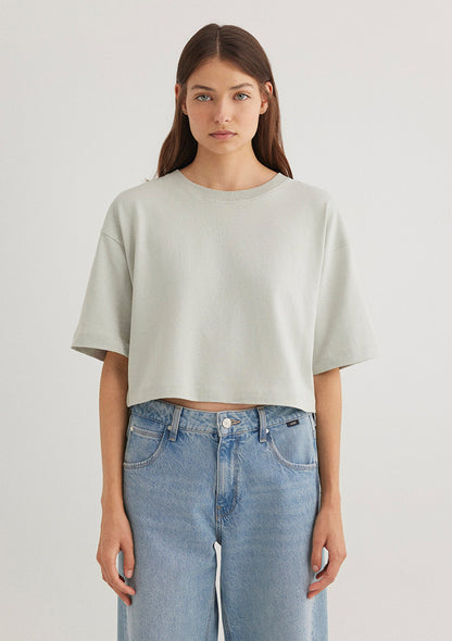 Grey Crop T-Shirt