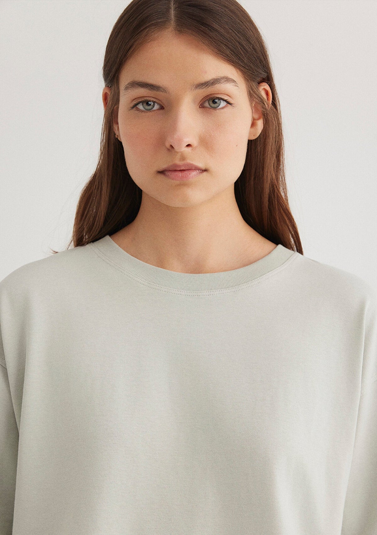 Grey Crop T-Shirt