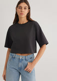 Anthracite Basic Crop T-Shirt