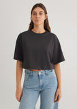 Anthracite Basic Crop T-Shirt