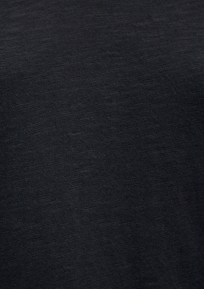 V Neck Black Basic T-Shirt