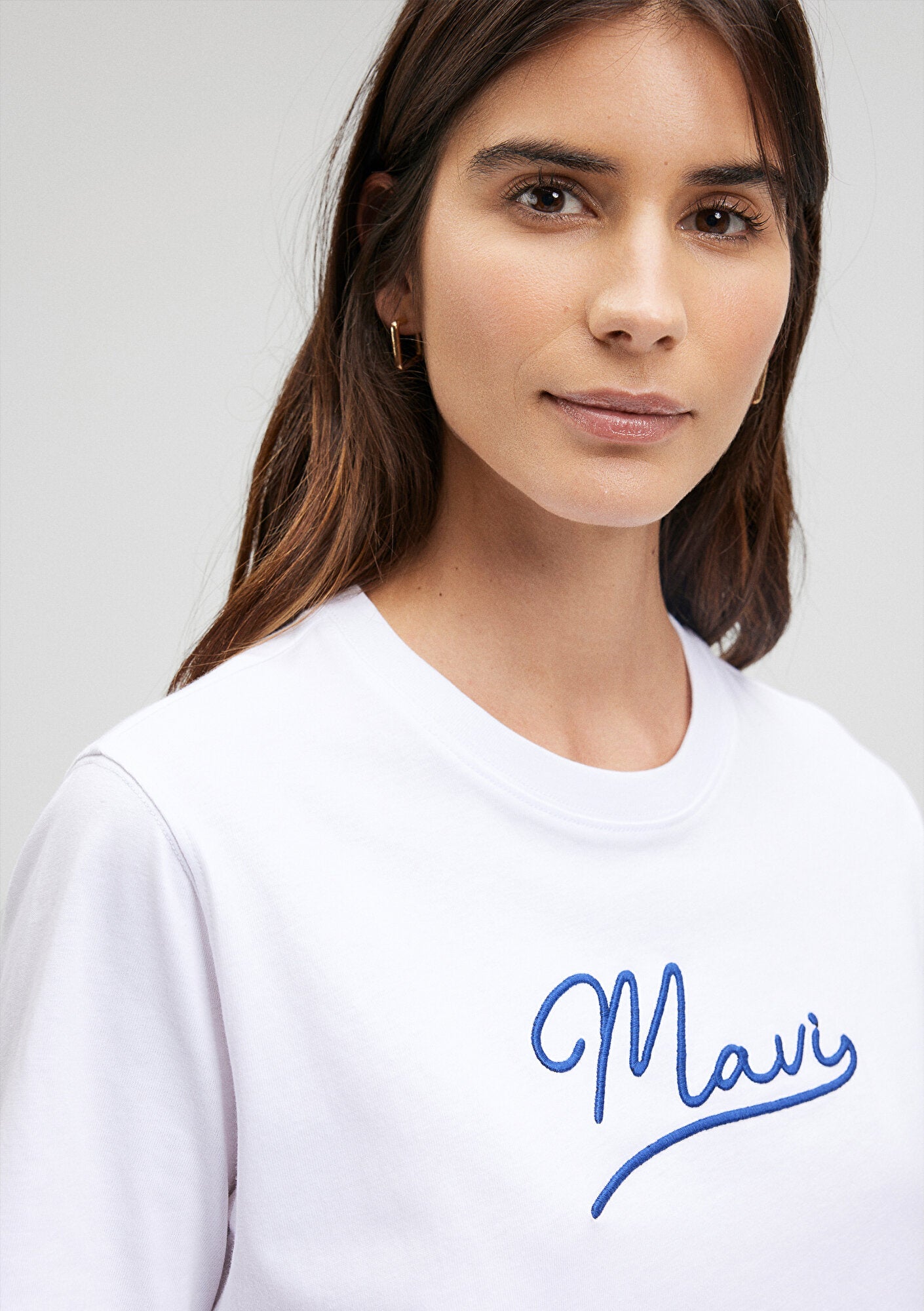 Mavi Jeans Printed White T-Shirt