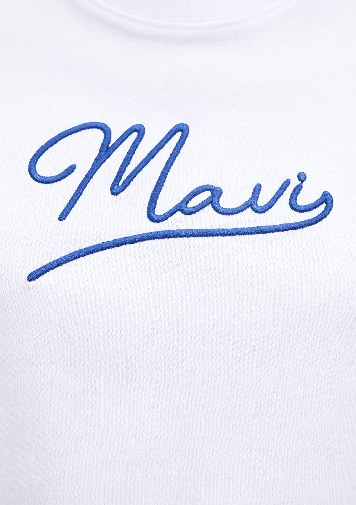 Mavi Jeans Printed White T-Shirt