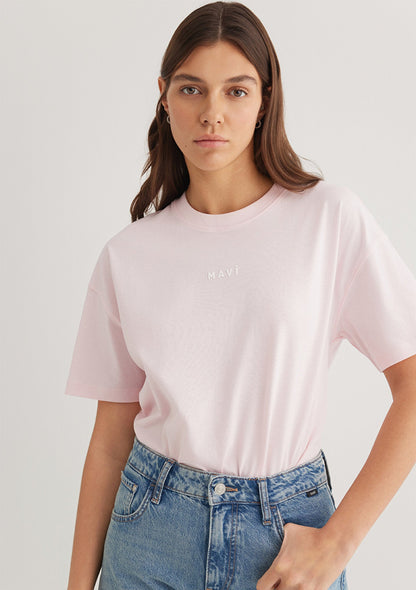 Pink Mavi Printed T-Shirt