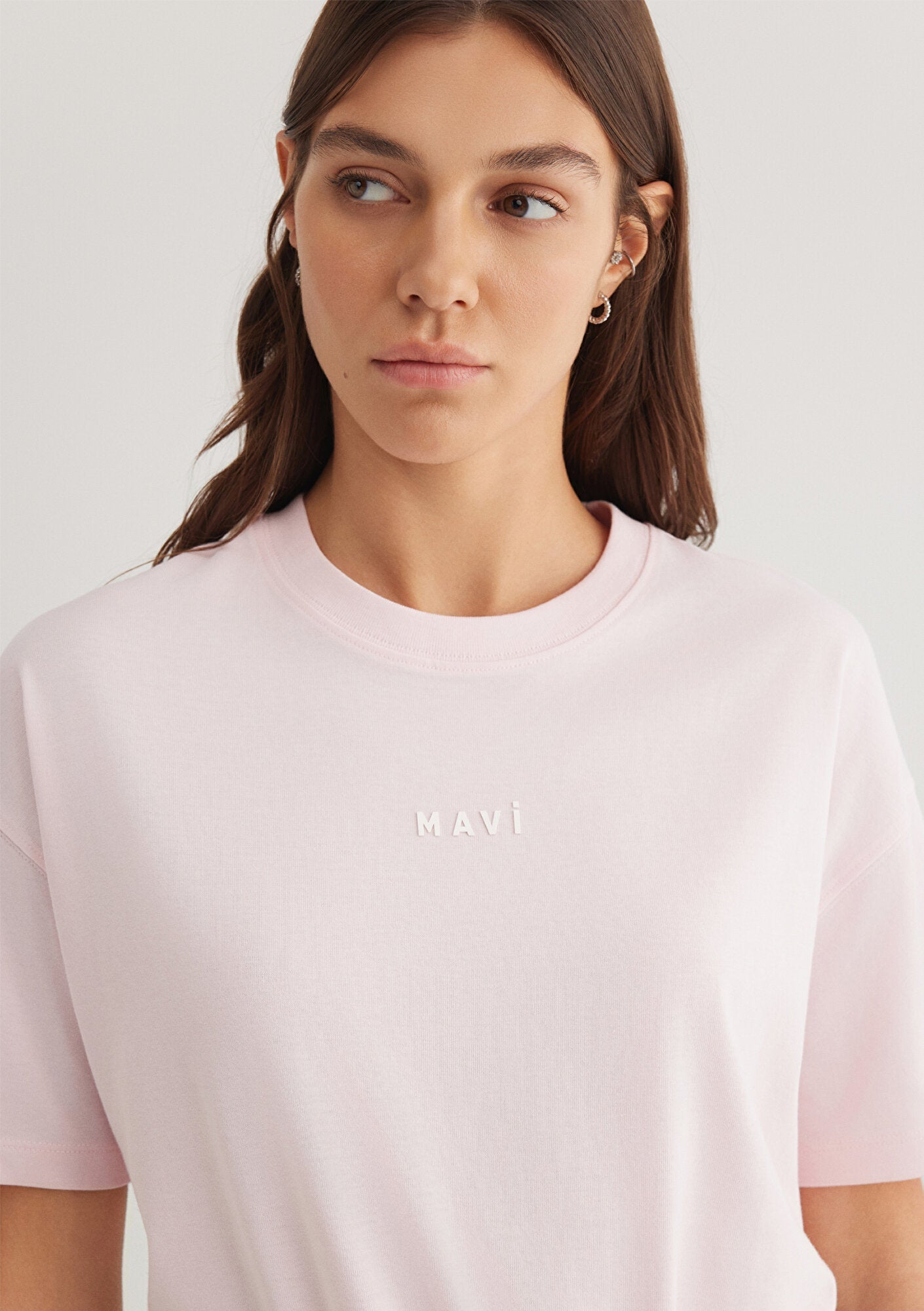 Pink Mavi Printed T-Shirt