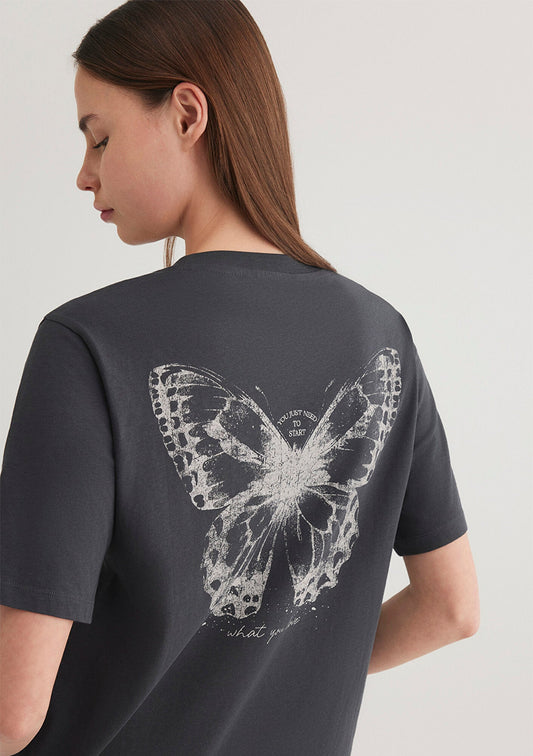 Printed Anthracite T-Shirt