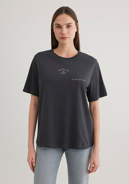 Printed Anthracite T-Shirt
