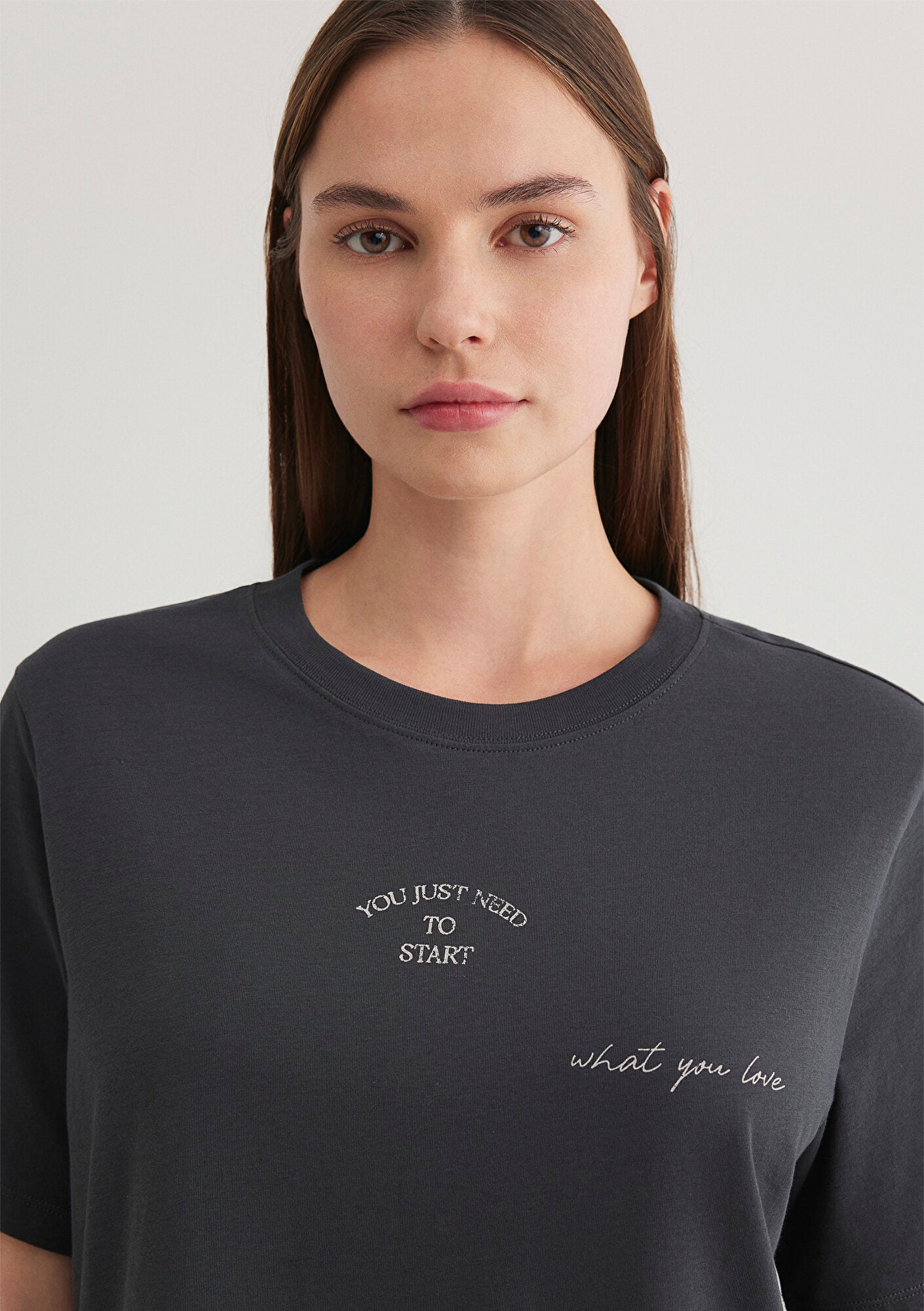 Printed Anthracite T-Shirt
