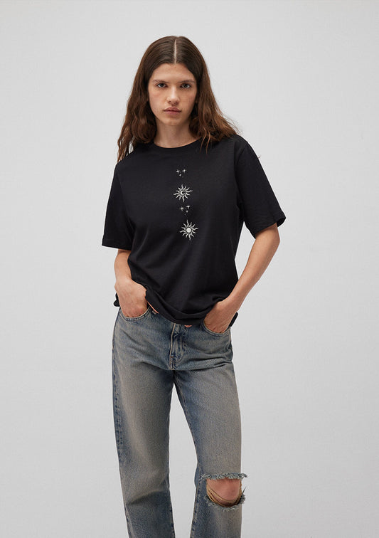 Printed Black T-Shirt