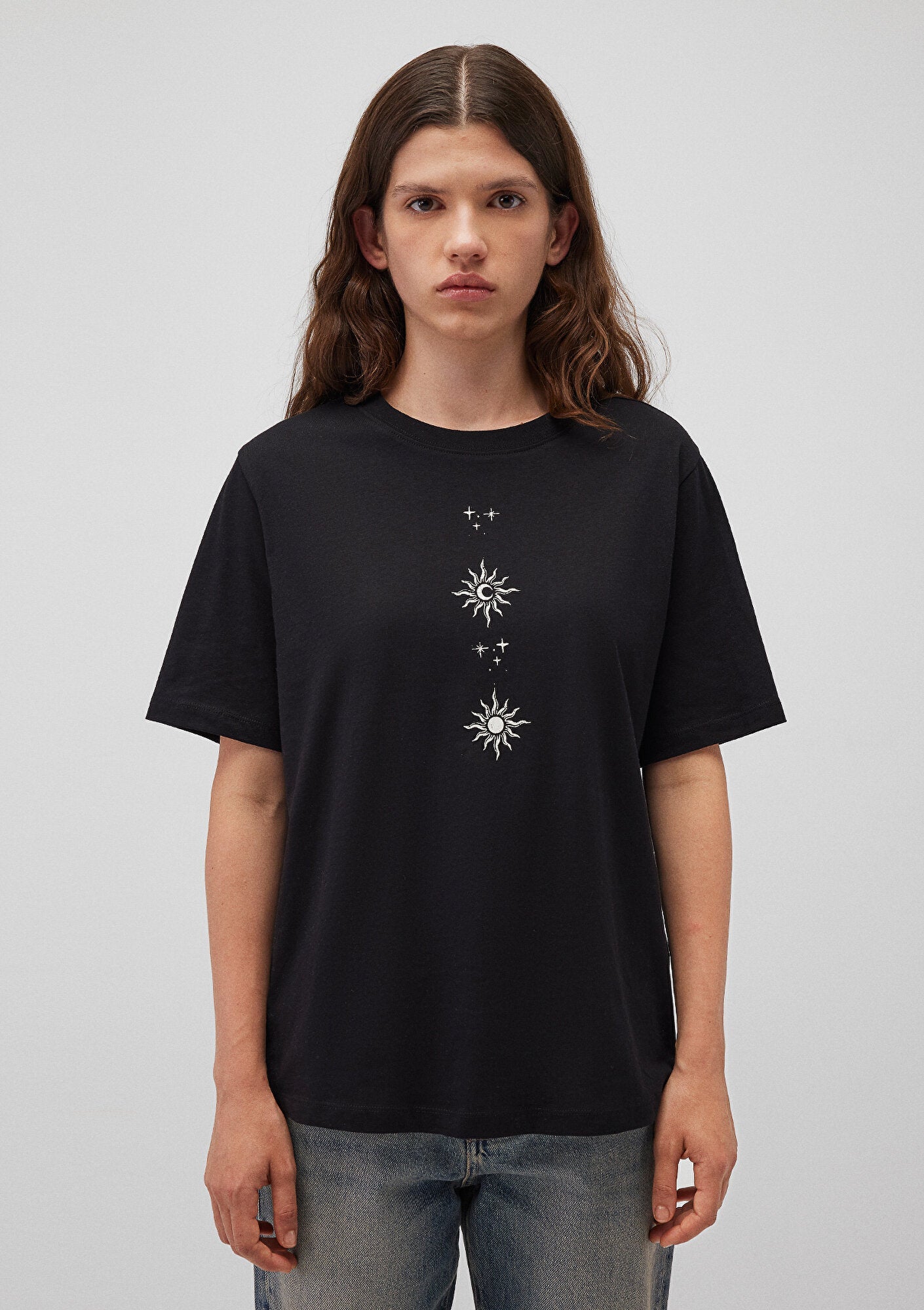Printed Black T-Shirt