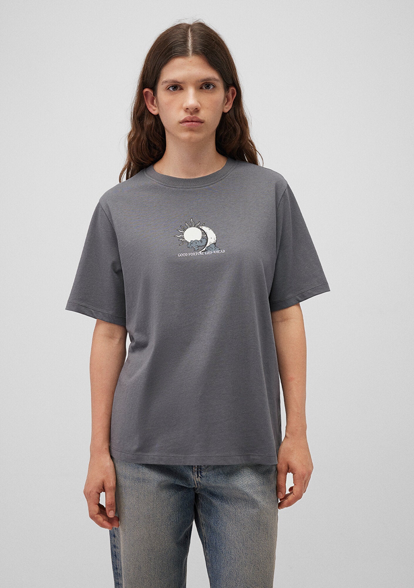Printed Navy T-Shirt