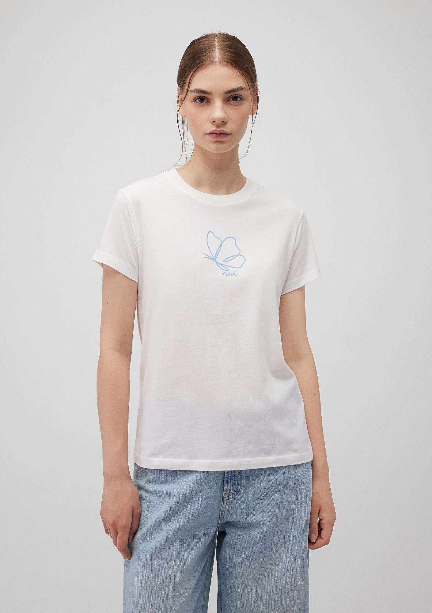 Printed White T-Shirt