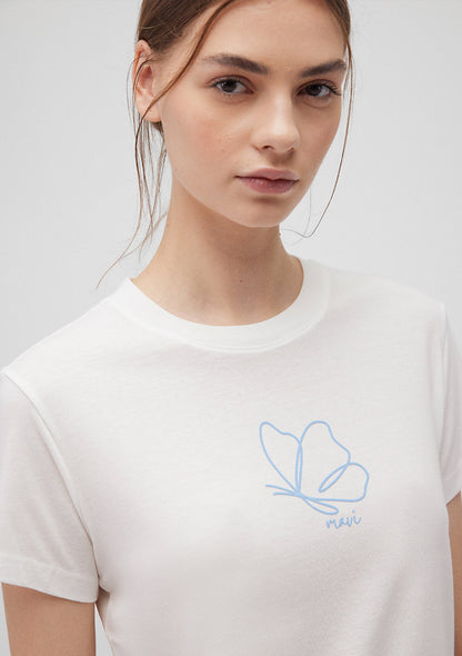 Printed White T-Shirt