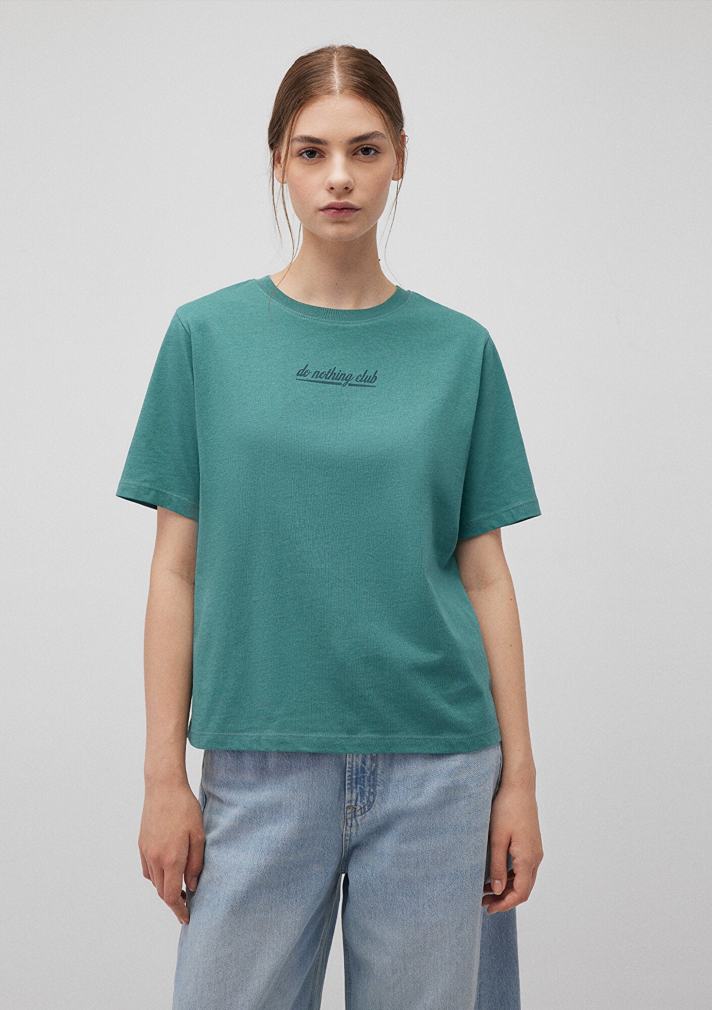Back Printed Green T-Shirt