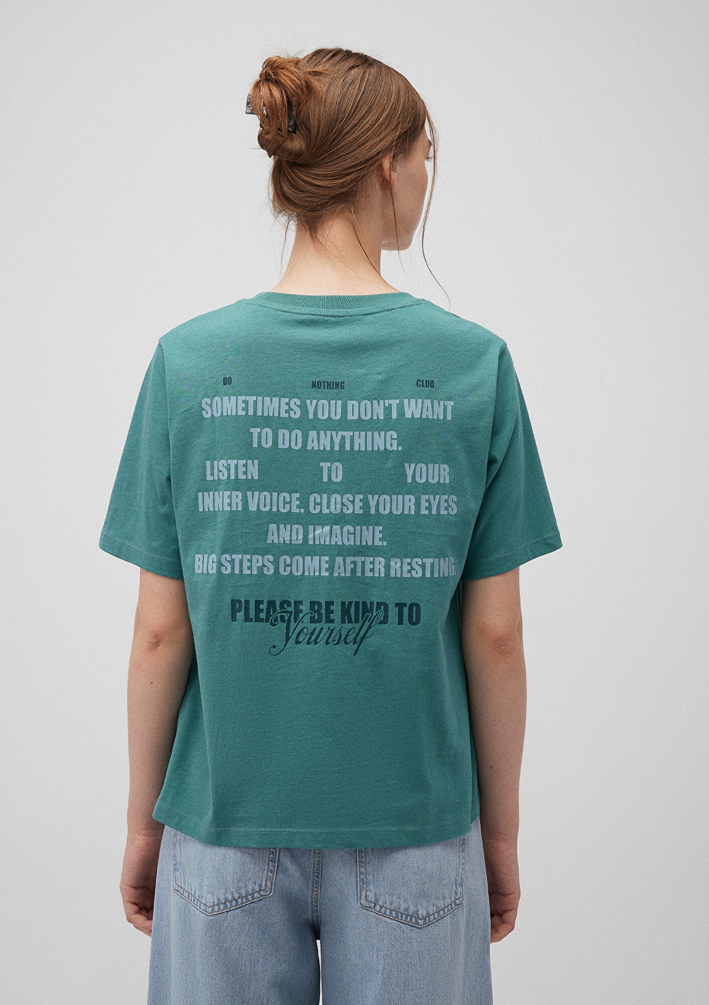 Back Printed Green T-Shirt