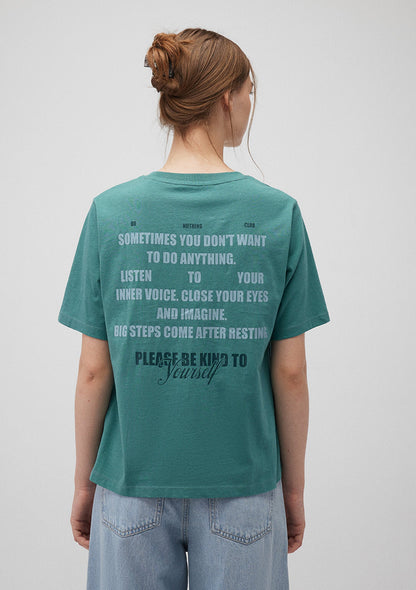 Back Printed Green T-Shirt