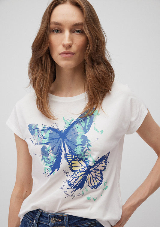 Printed White T-Shirt