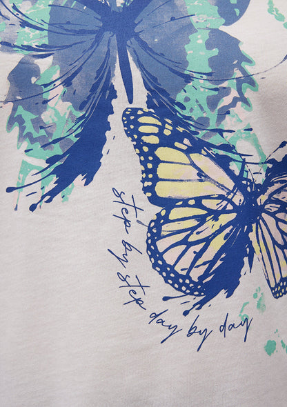 Printed White T-Shirt