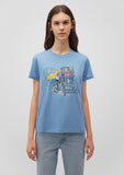 Printed Blue T-Shirt