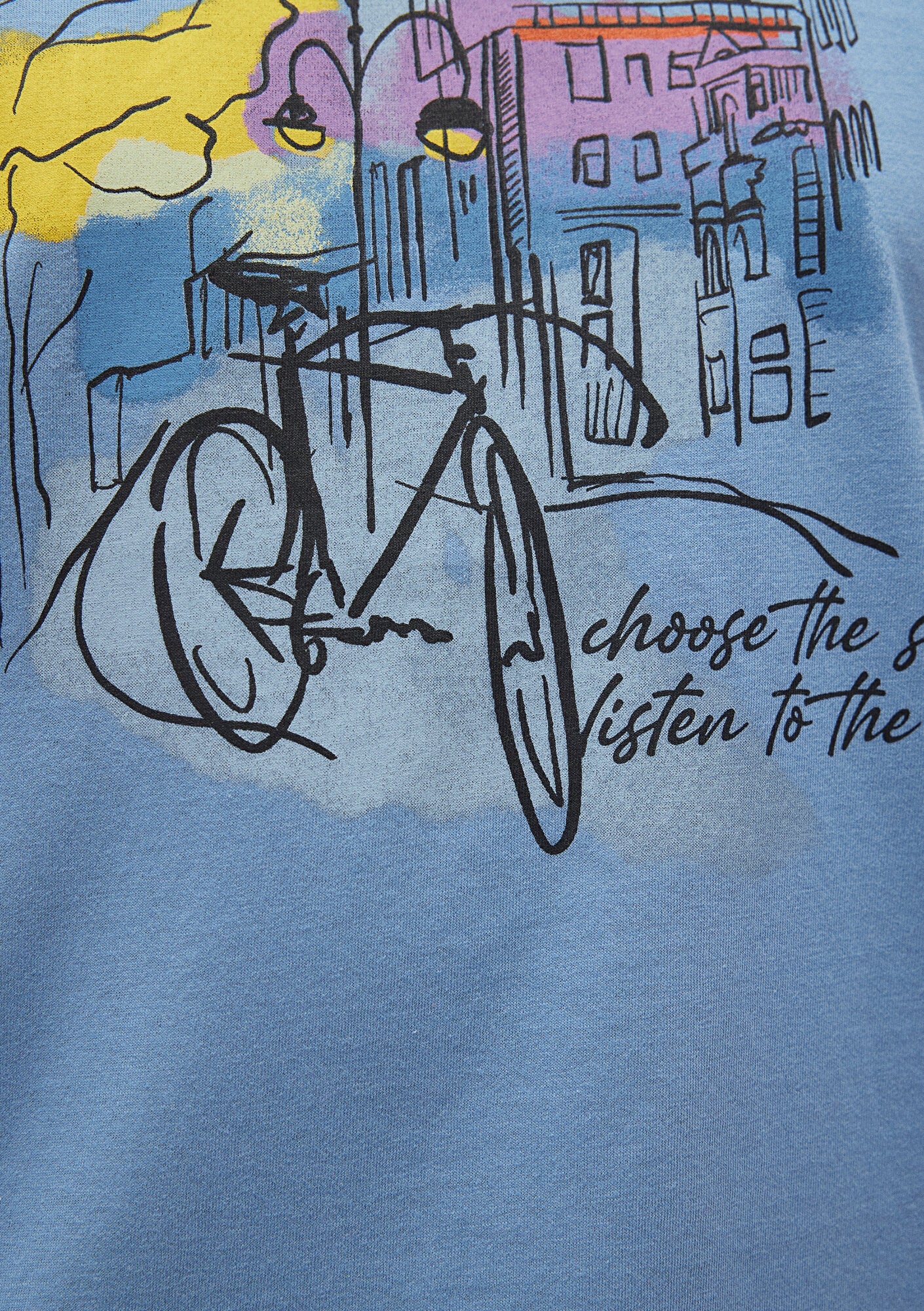 Printed Blue T-Shirt