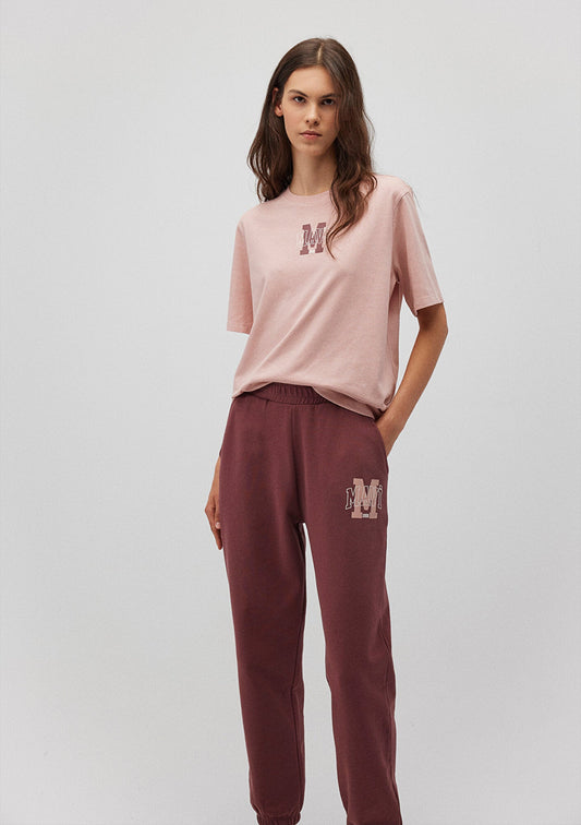 Mavi Logo Printed Pink T-Shirt