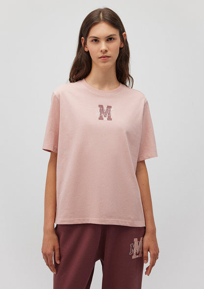 Mavi Logo Printed Pink T-Shirt