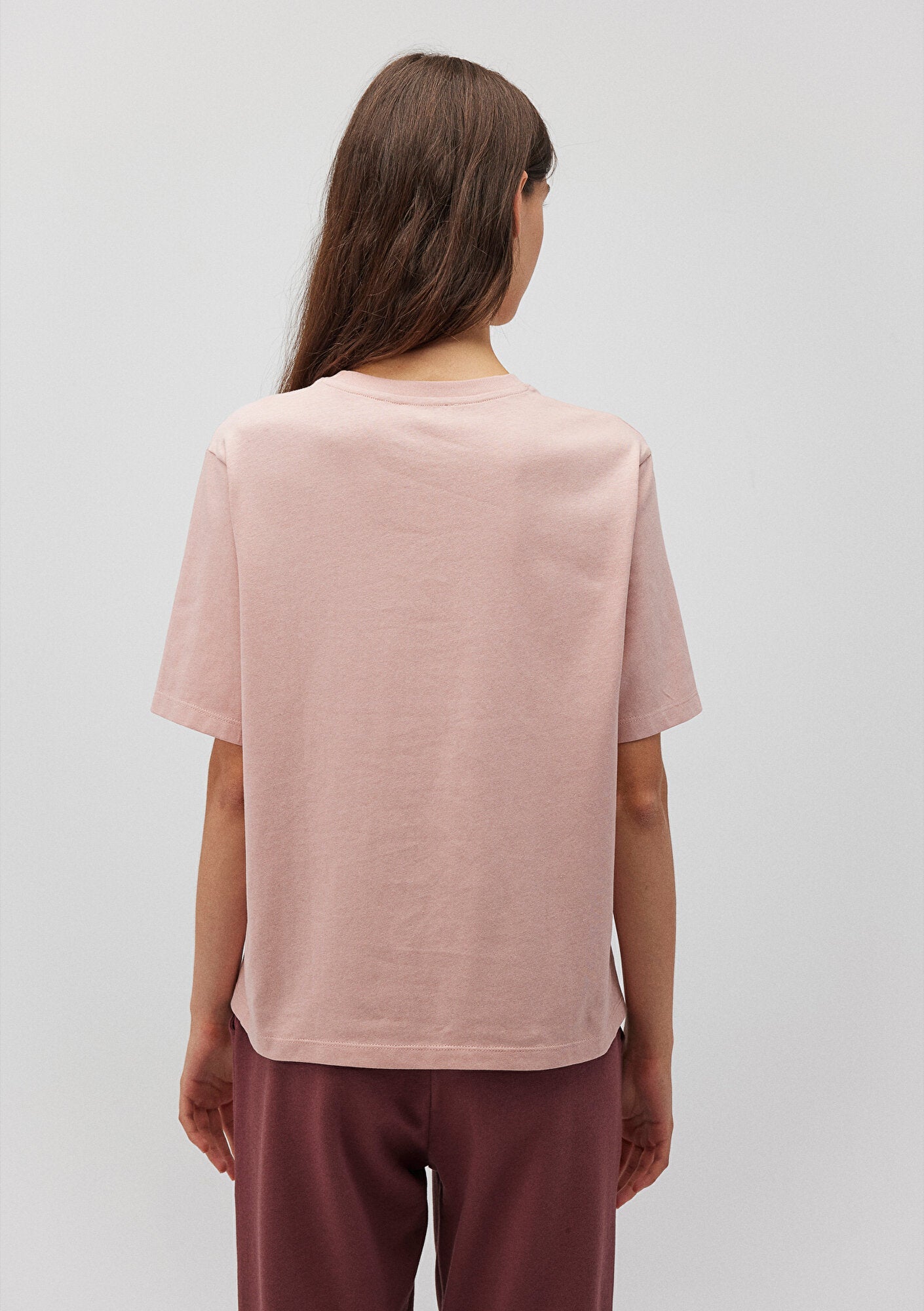 Mavi Logo Printed Pink T-Shirt