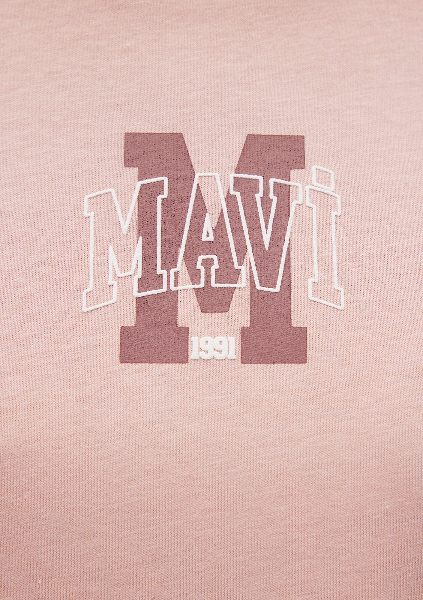 Mavi Logo Printed Pink T-Shirt