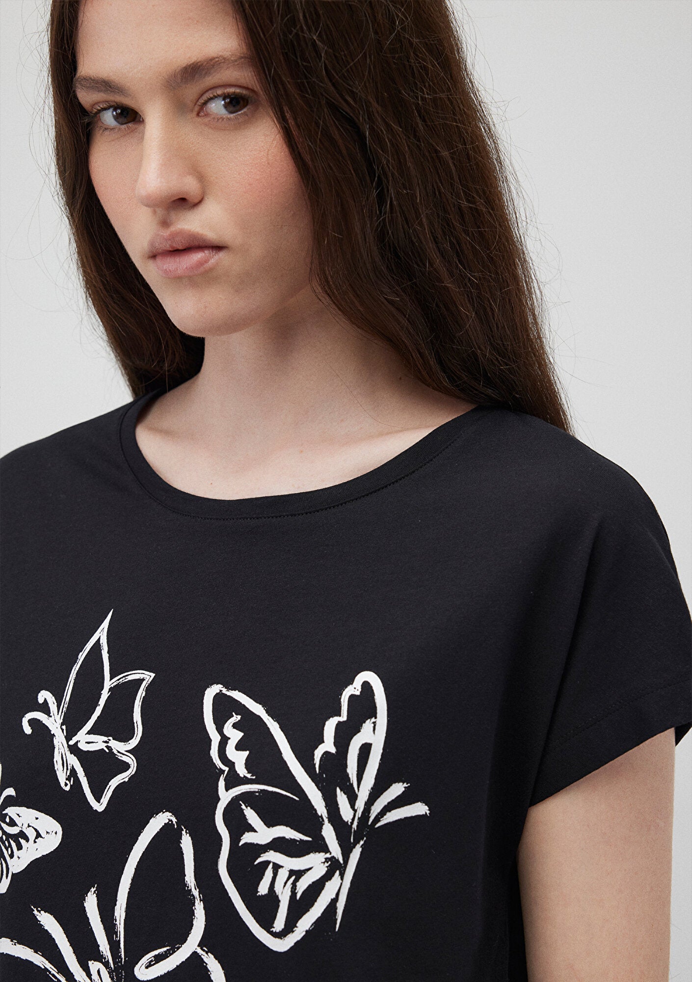 Printed Black T-Shirt