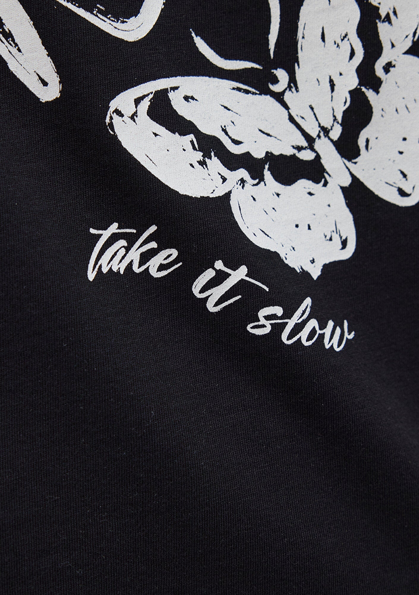 Printed Black T-Shirt