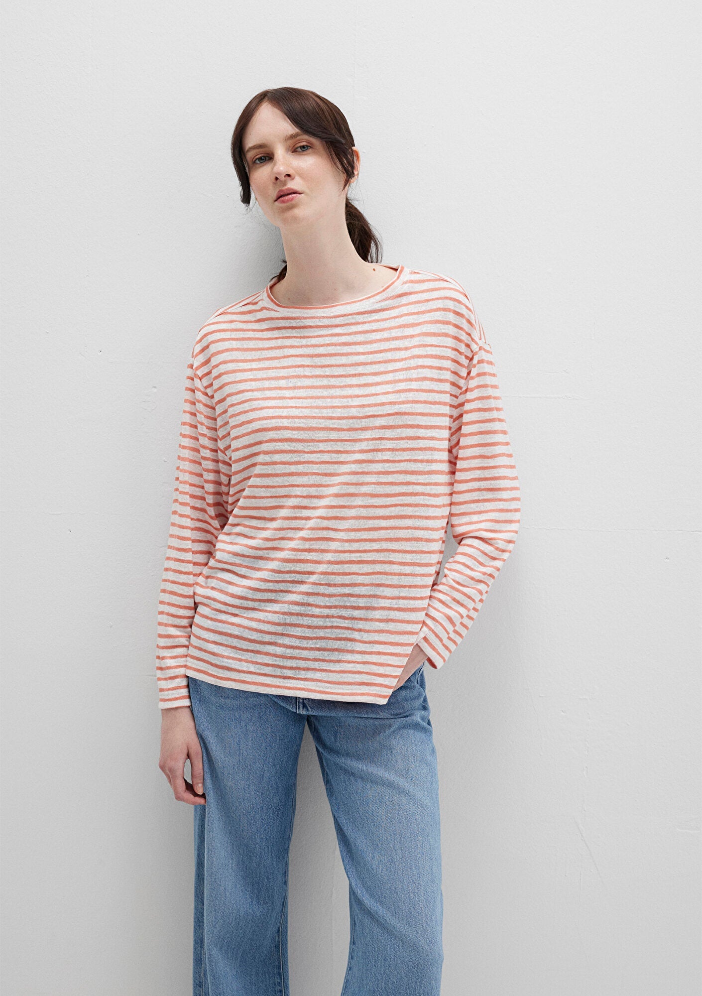 Orange Striped T-Shirt