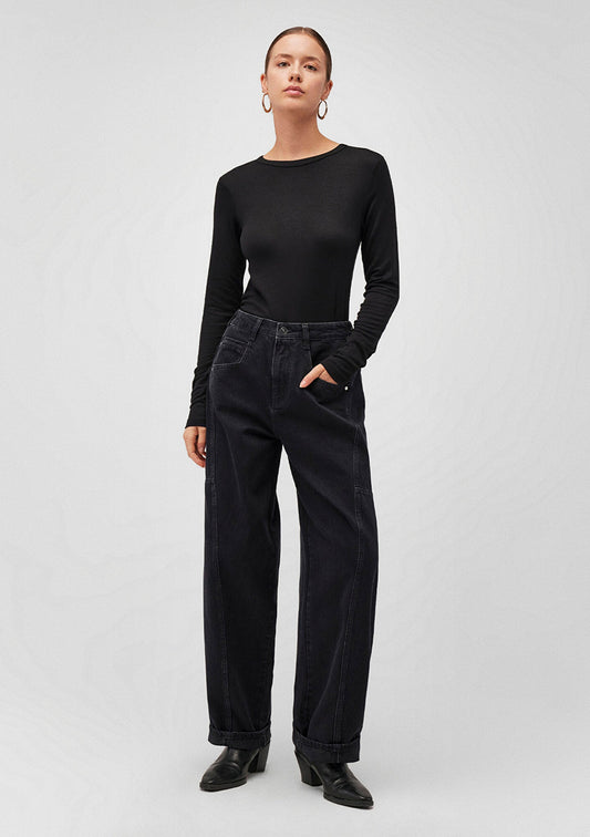 Black Long Sleeve Basic T-Shirt