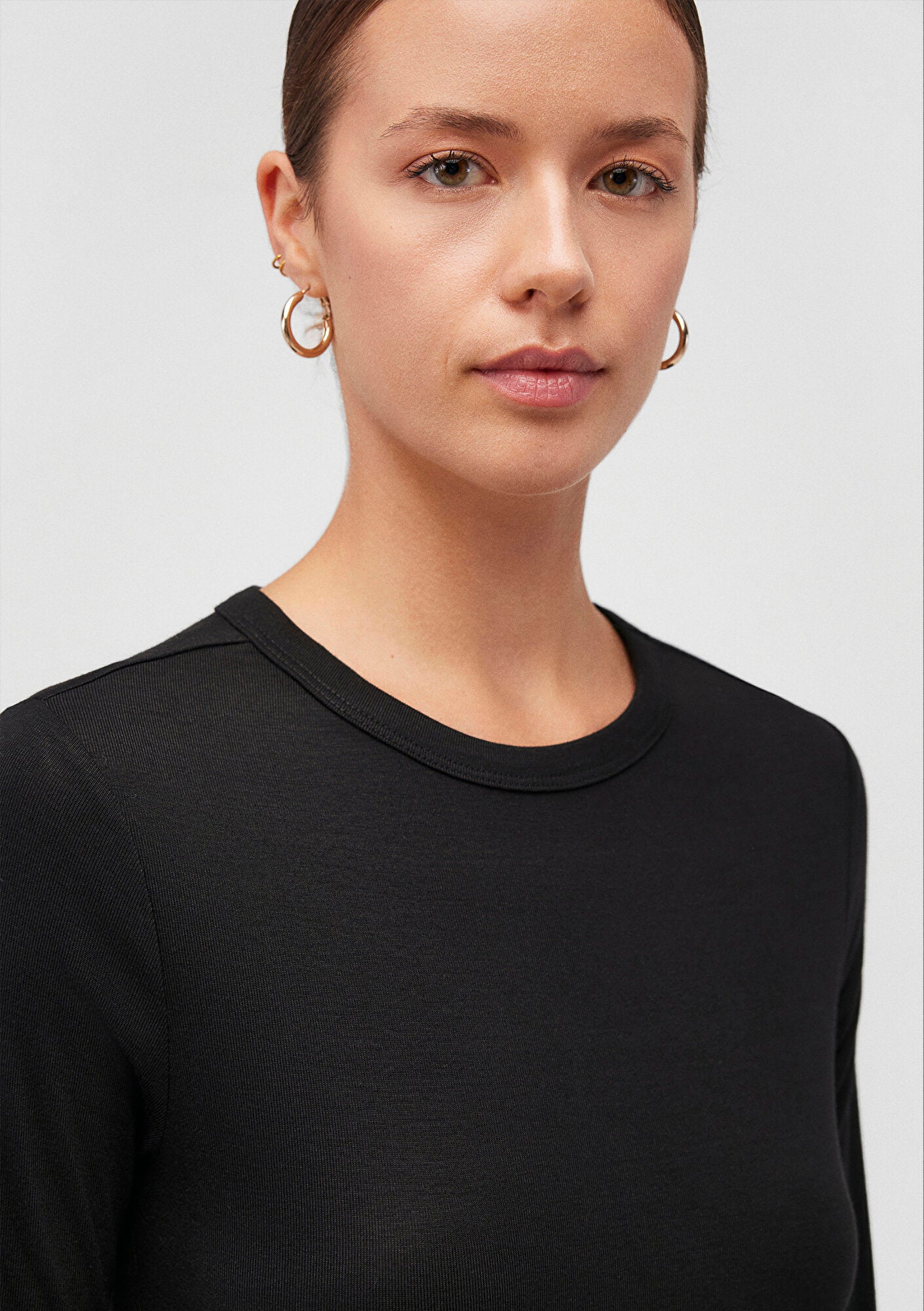 Black Long Sleeve Basic T-Shirt