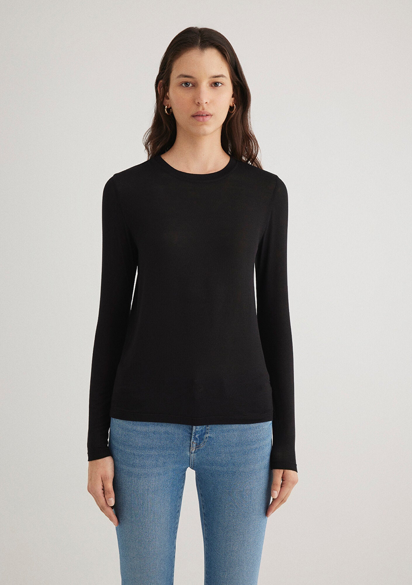 Long Sleeve Black T-Shirt