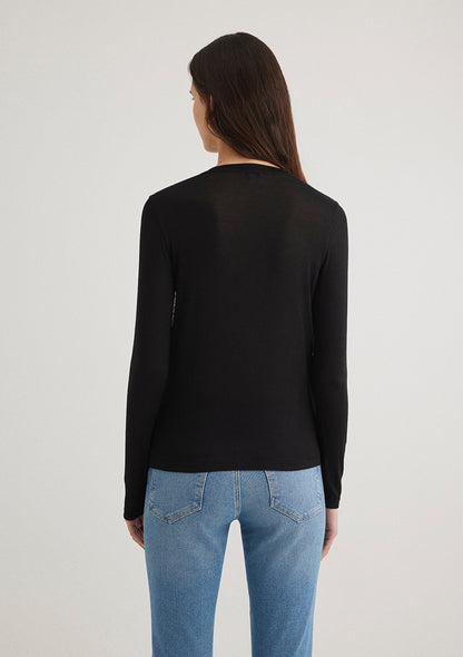 Long Sleeve Black T-Shirt