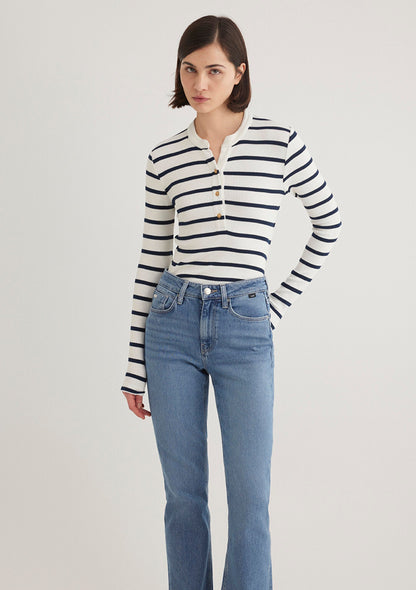 Striped Navy Blue T-Shirt