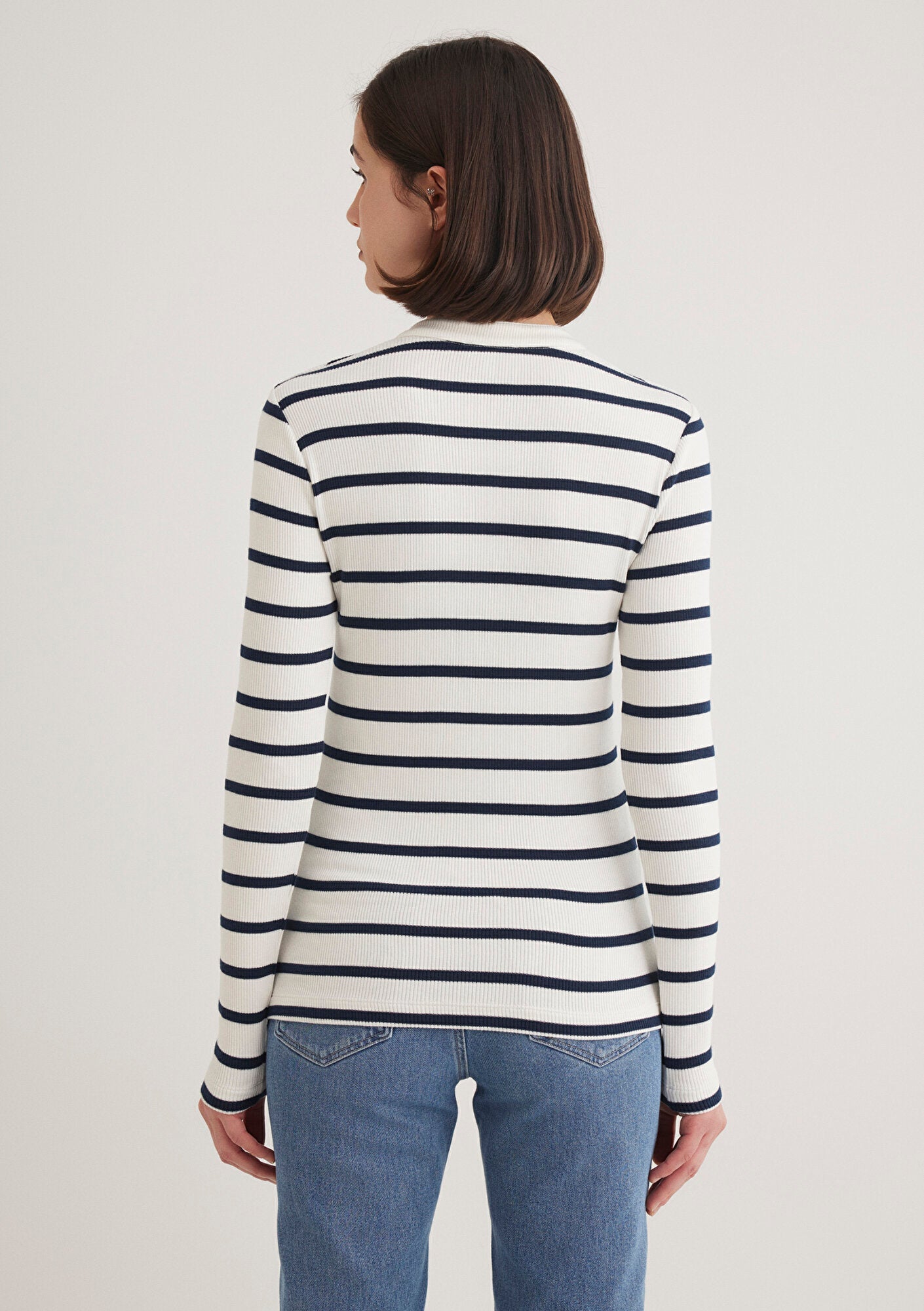 Striped Navy Blue T-Shirt