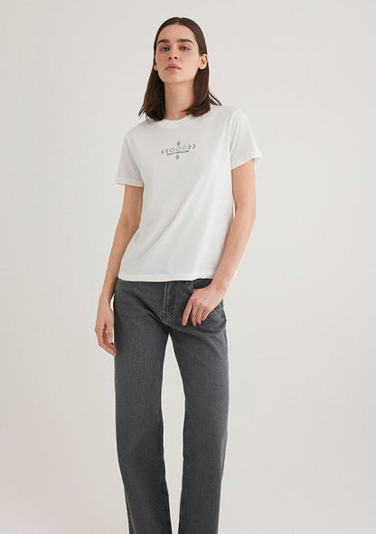 Ecru Astrology Printed T-Shirt