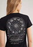 Black Astrology Printed T-Shirt