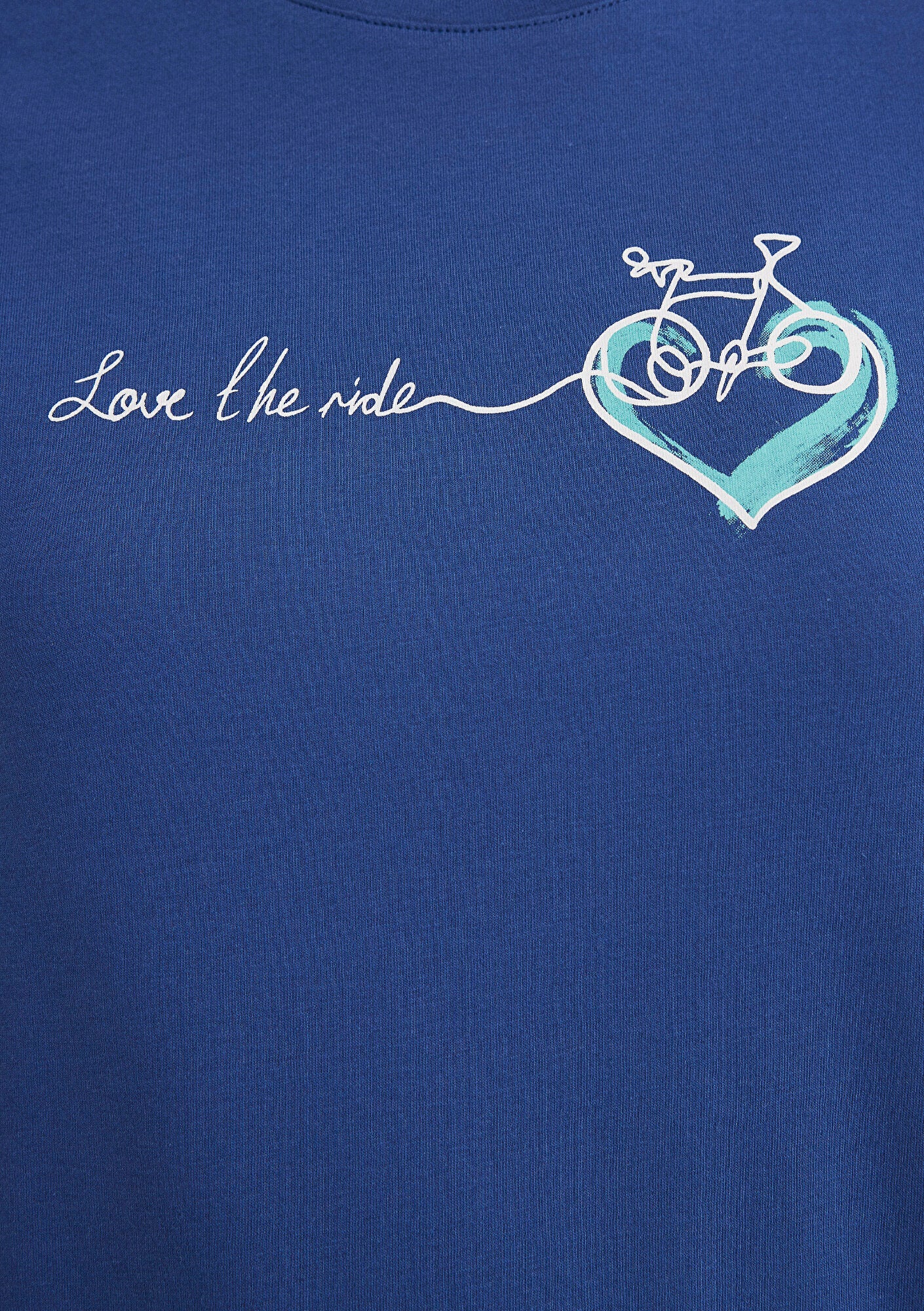 Bicycle Printed Blue T-shirt
