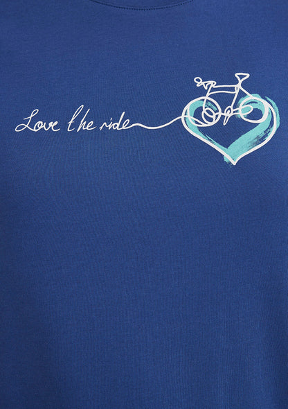 Bicycle Printed Blue T-shirt