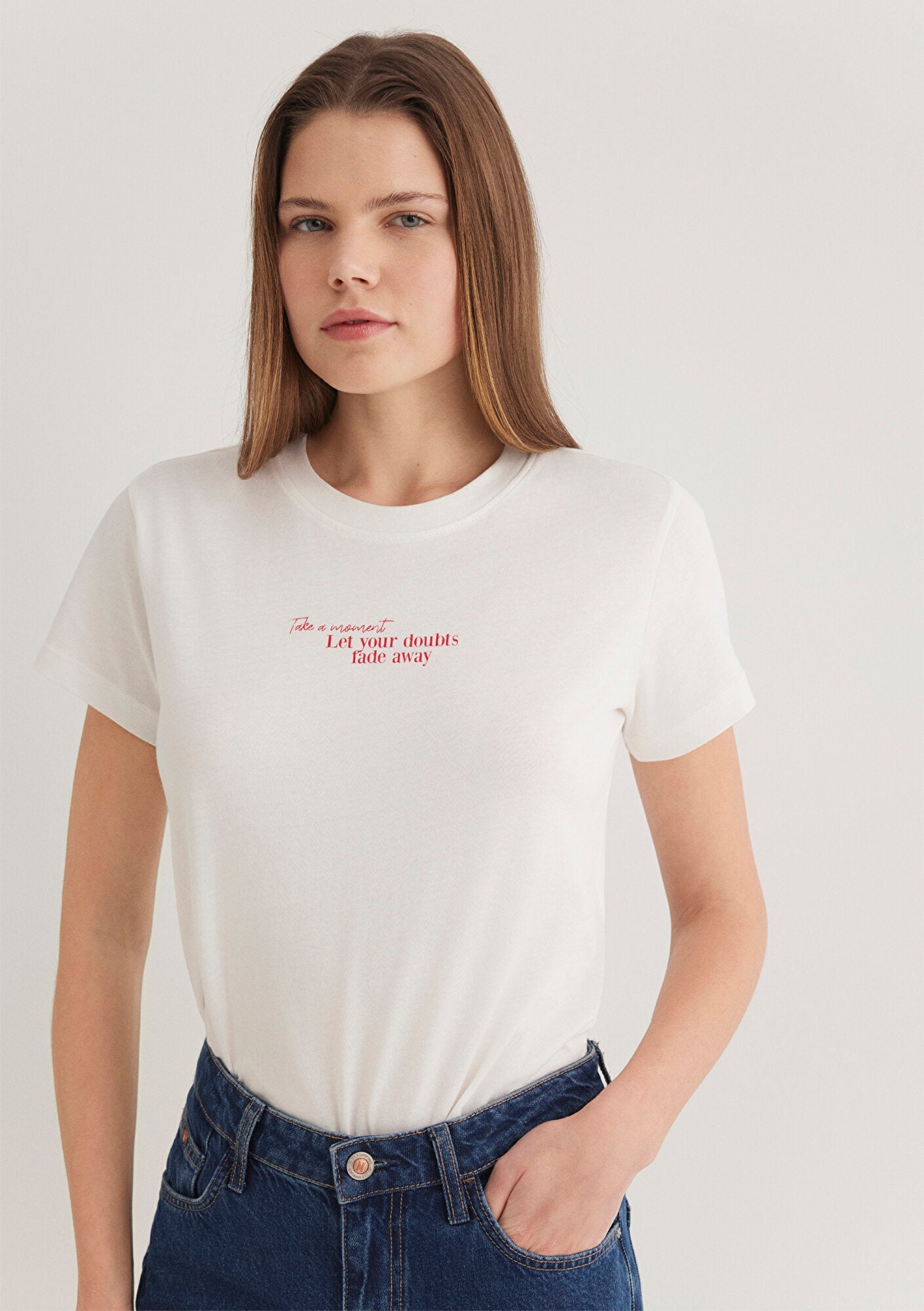 Printed White T-Shirt