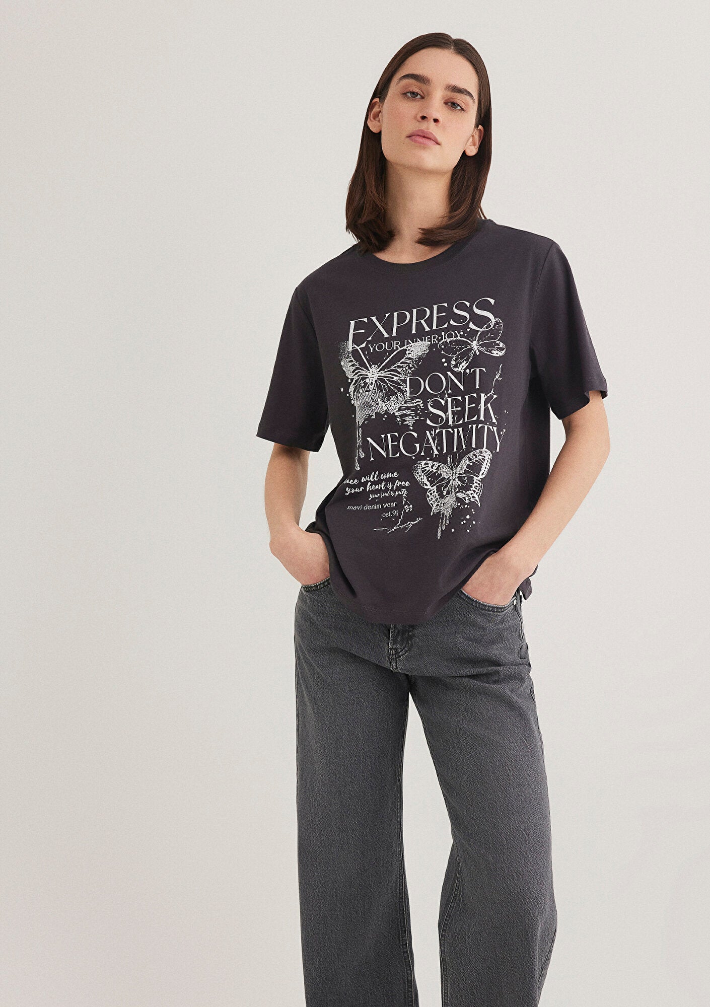 Printed Gray T-shirt