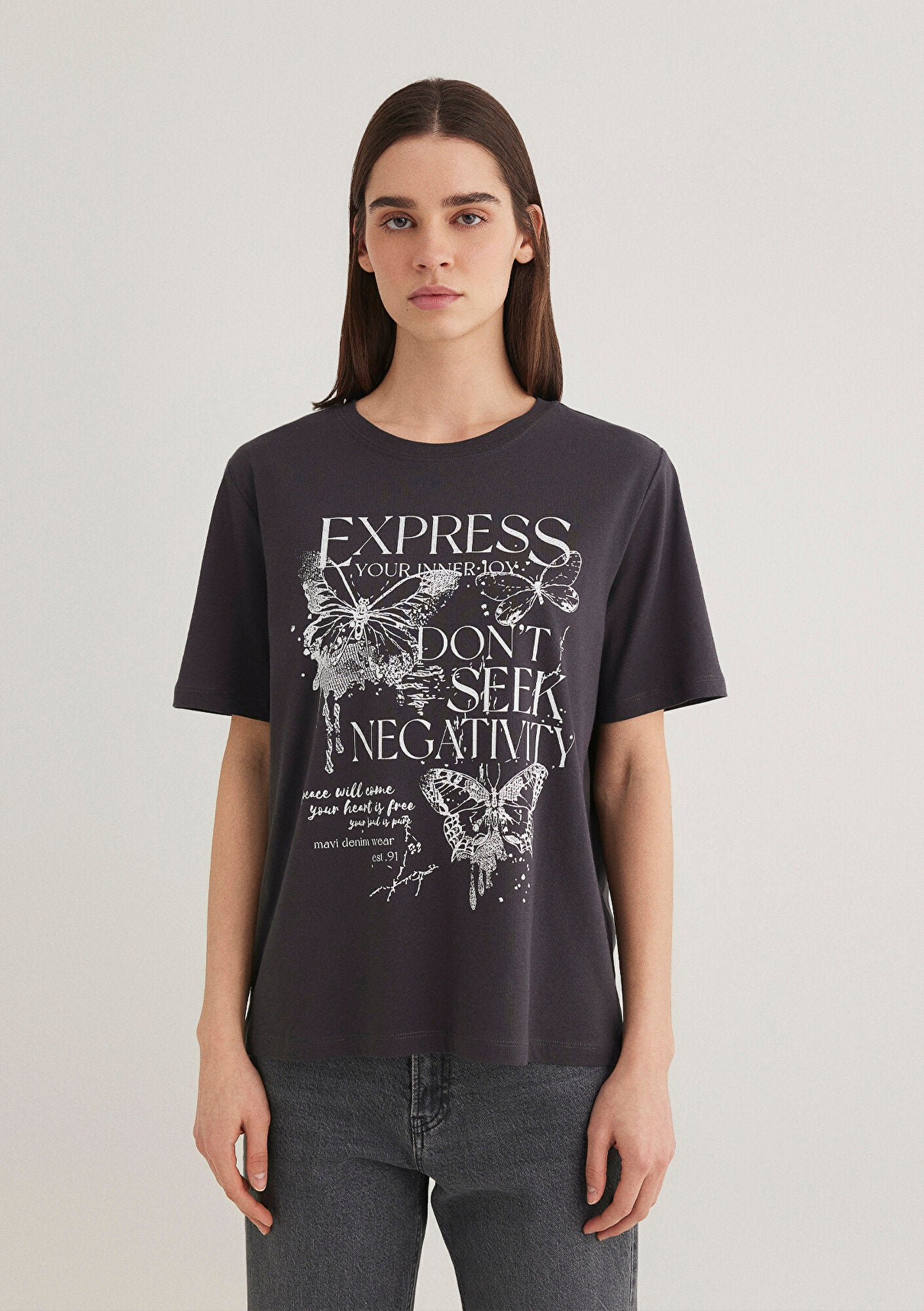 Printed Gray T-shirt