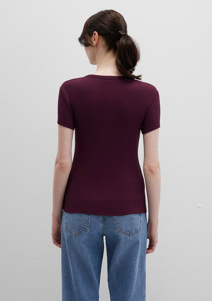 Burgundy Basic T-Shirt